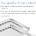 Baking Sheet Set of 2 Bastwe Stainless Steel Cookie Sheet 2 Pieces 16 inch Professional Toaster Oven Bakeware Baking Pan Healthy & Non Toxic Mirror Finish & Rust Free Easy Clean & Dishwasher Safe - B07CBSQG5J
